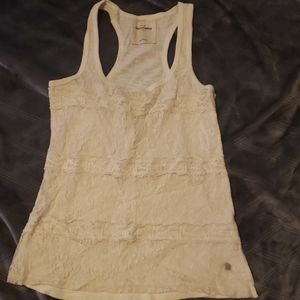 Abercrombie Kid white lace tank top